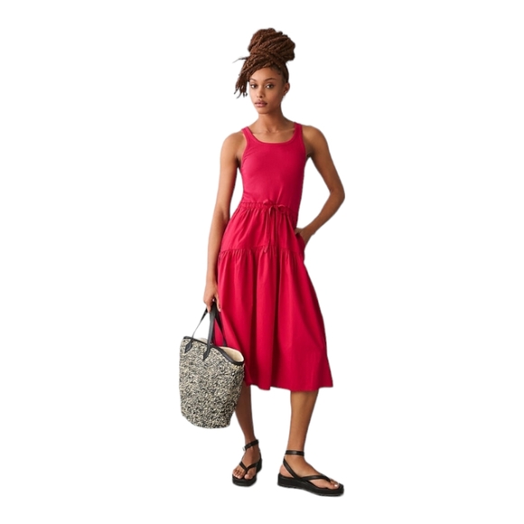 Nation LTD Dresses & Skirts - Nation LTD Frannie Combo Midi Size Large Raspberry Anthropologie